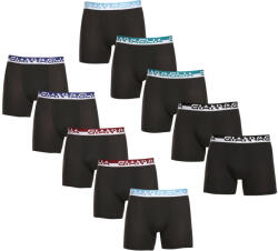 Gianvaglia 10PACK Férfi boxeralsó Gianvaglia fekete (GVG-5012) XL