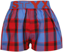 Styx Gyermek bő szárú boxeralsó Styx sportos gumipánt többszínben (BJ937) 12-14 éves
