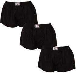 Styx 3PACK női bő szárú boxeralsók Styx klasszikus gumipánt fekete (3K0960) S