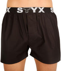 Styx Férfi bő szárú boxeralsók Styx sportos gumipánt fekete (B960) XXL