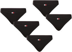 Tommy Hilfiger 5PACK Fekete Tommy Hilfiger női tanga (UW0UW05642 0W3) XL