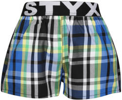 Styx Gyermek bő szárú boxeralsó Styx sportos gumipánt többszínben (BJ1017) 12-14 éves