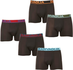 Gianvaglia 5PACK Férfi boxeralsó Gianvaglia fekete (GVG-5010) XXL