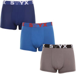 Styx 3PACK férfi boxeralsó Styx sportos gumipánt többszínben (G9676863) M