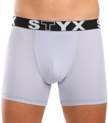 Styx Férfi boxeralsó Styx hosszú sportos gumipánt világosszürke (U1067) M
