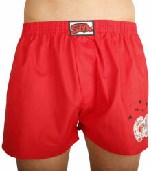 Styx férfi bő szárú boxeralsók Styx art klasszikus gumipánt donuts piros S