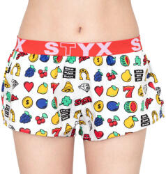 Styx Női bő szárú boxeralsó Styx művészet sportos gumipánt szerencsejátékos (T855) L