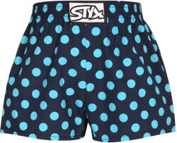 Styx gyerek bő szárú boxeralsó Styx art klasszikus gumipántpöttyös pöttyös gumipánt (J1651) 4-5 éves