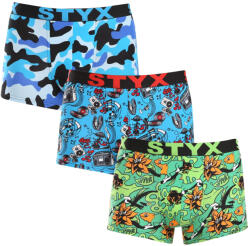 Styx 3PACK férfi boxeralsó Styx art sportos gumipánt többszínben (3G15780) XL