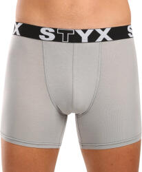 Styx Férfi boxeralsó Styx hosszú sportos gumipánt világosszürke (U1062) XXL