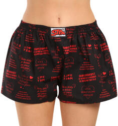 Styx női bő szárú boxeralsó Styx art klasszikus gumipánt valentin-napi dalszövegek (K1757) XL