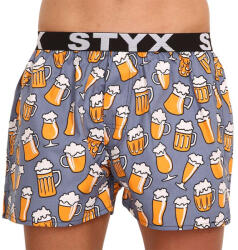 Styx Férfi bő szárú boxeralsók Styx art sportos gumipánt készült sör (B1357) M