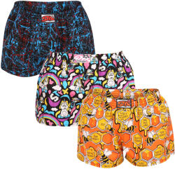 Styx 3PACK női bő szárú boxeralsó Styx art klasszikus gumipánt többszínű (3K11834) XXL