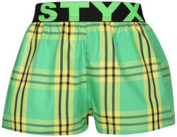 Styx Gyermek bő szárú boxeralsó Styx sportos gumipánt többszínben (BJ1011) 9-11 éves