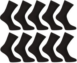 Nedeto 10PACK zokni Nedeto bokazokni bambusz fekete (10PBK01) M