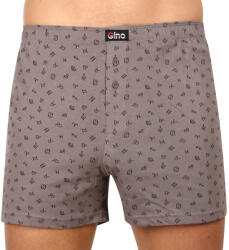 Gino Férfi bő szárú boxeralsó Gino szürke (75187) XL