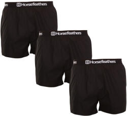 Horsefeathers 3PACK Férfi bő szárú boxeralsó Horsefeathers Frazier fekete (AM096A) XL