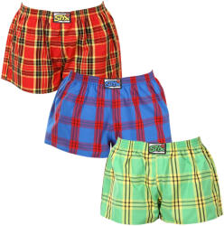 Styx 3PACK női bő szárú boxeralsó Styx klasszikus gumipánt többszínű (3K101114) 3XL