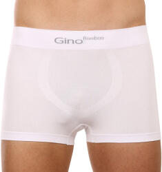 Gino Férfi boxeralsó Gino varrás nélküli bambusz fehér (53004) M