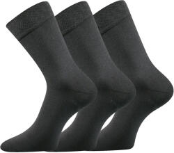 Lonka 3PACK zokni Lonka sötétszürke (Bioban) M