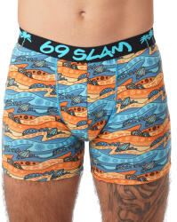 69SLAM Férfi boxeralsó 69SLAM csípő bambusz WEIRD BLOCK ELIJAH (MPBLIN-BB) XL