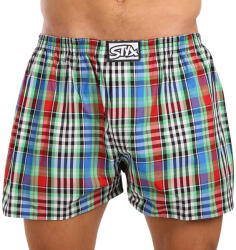 Styx Férfi bő szárú boxeralsó Styx klasszikus gumipánt többszínű nagyméretű (E1036) 4XL