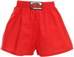 Styx gyermek bő szárú boxeralsó Styx klasszikus gumipánt piros (J1064) 6-8 éves