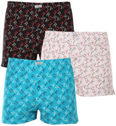 Andrie 3PACK férfi bő szárú boxeralsók Andrie többszínű (PS 5741) M