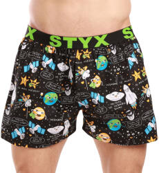 Styx Férfi bő szárú boxeralsó Styx art sportos gumipánt univerzum (B1758) L