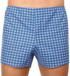 Foltýn Klasszikus férfi bő szárú boxeralsók Foltýn kék kockák (K54) XL