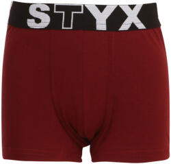 Styx Gyermek boxeralsó Styx sportos gumipánt bordó bordó (GJ1060) 12-14 éves