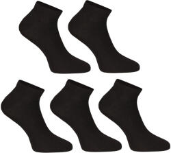 Nedeto 5PACK zokni Nedeto alacsony bambusz fekete (5PBN01) S