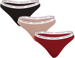 Tommy Hilfiger 3PACK női tanga Tommy Hilfiger többszínű (UW0UW04894 0R3) S