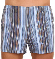 Foltýn Klasszikus férfi bő szárú boxeralsók Foltýn kék csíkokkal (K51) XL