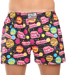 Styx Férfi bő szárú boxeralsó Styx art klasszikus gumipánt Pink Bubble (A1857) L