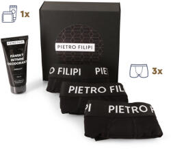 Pietro Filipi Férfi ajándékkészlet 3PACK boxeralsó és dezodor az intim testrészek számára. Pietro Filipi (4PAD1) L
