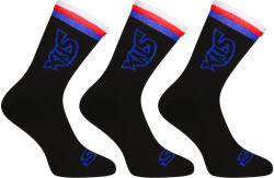 Styx 3PACK zokni Styx magas fekete tricolor (3HV09000) L