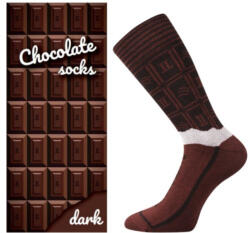 Lonka Férfi zokni Lonka magas többszínű (Chocolate-dark) L
