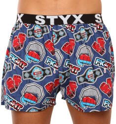 Styx Férfi bő szárú boxeralsó Styx art sportos gumipánt harc (B1556) L