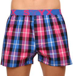 Styx Férfi bő szárú boxeralsók Styx sportos gumipánt többszínben (B932) XL