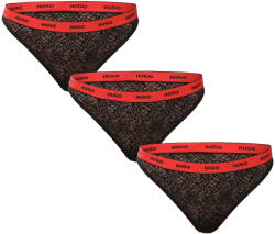 HUGO 3PACK női tanga HUGO fekete (50535265 002) 3XL