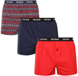 HUGO 3PACK férfi bő szárú boxeralsó HUGO tarka (50532565 963) XL