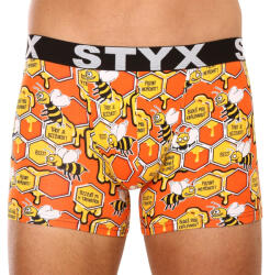 Styx Férfi boxeralsó Styx hosszú art sportos gumipánt méhek (U1654) XXL