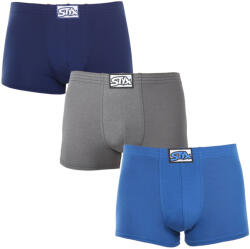Styx 3PACK férfi boxeralsó Styx klasszikus gumipánt többszínű (3Q96837) M