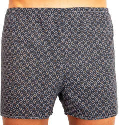 Foltýn Klasszikus férfi bő szárú boxeralsók Foltýn sötétkék gyémánt nagyméretű 3XL