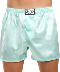 Styx férfi bő szárú boxeralsó Styx klasszikus gumipánt szatén világoszöld (C1162) M