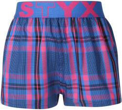 Styx Gyermek bő szárú boxeralsó Styx sportos gumipánt többszínben (BJ1032) 12-14 éves