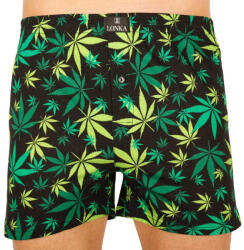 Lonka Férfi bő szárú boxeralsók Lonka fekete (Karlos - tráva) M