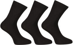 Nedeto 3PACK zokni Nedeto bokazokni bambusz fekete (3PBK01) XL