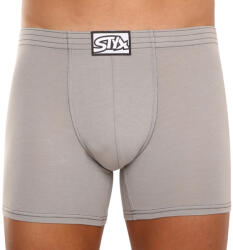 Styx férfi boxeralsó Styx hosszú klasszikus gumipánt világosszürke (F1062) XL